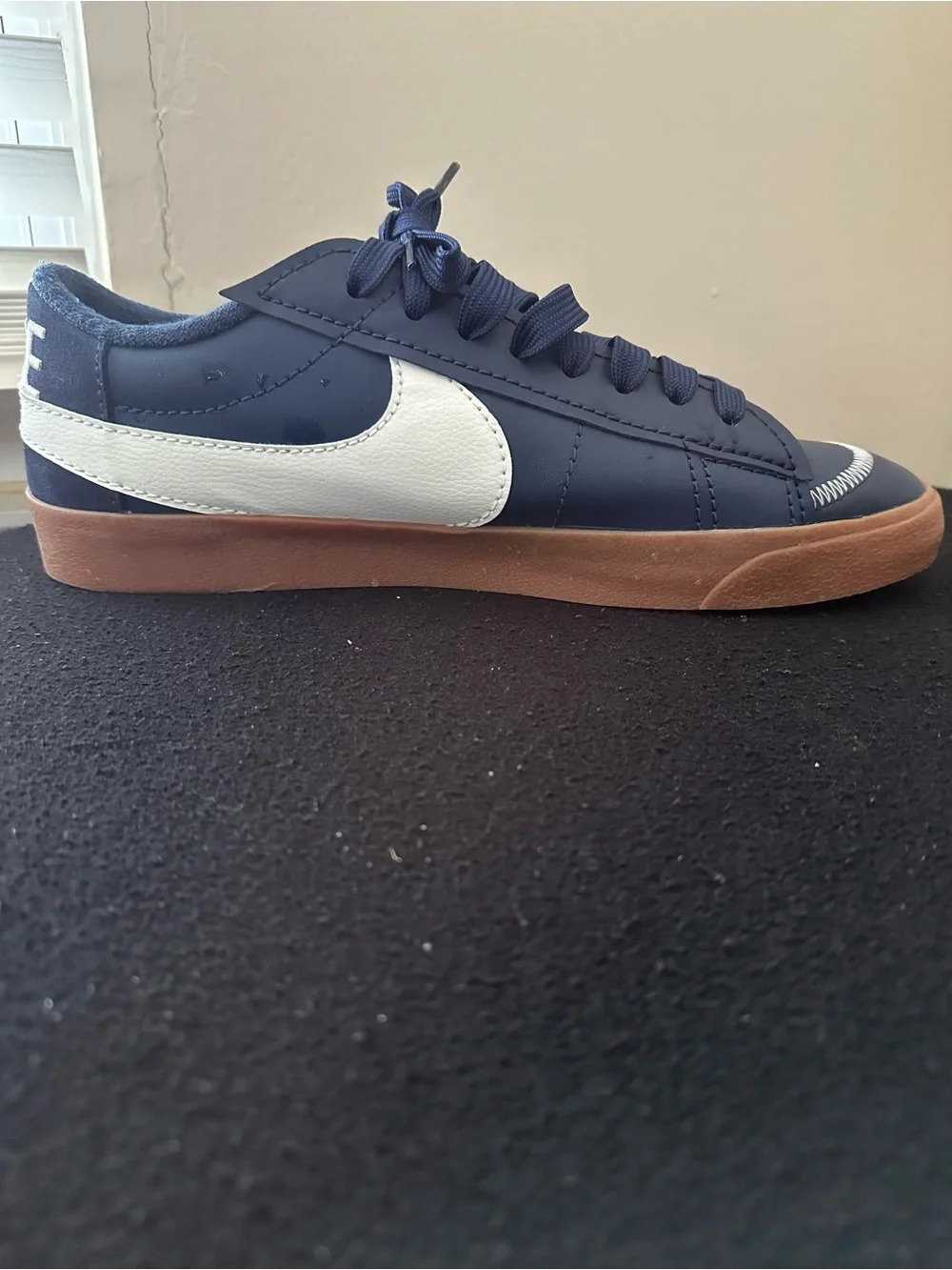 Nike Blazer Low 77 Jumbo WNTR Midnight Navy Gum Rare Size 15